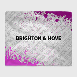 Плед флисовый Brighton pro football по-горизонтали, цвет: 3D-велсофт
