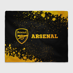 Плед Arsenal - gold gradient по-горизонтали