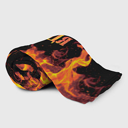 Плед флисовый Надя - имя в огне, цвет: 3D-велсофт — фото 2