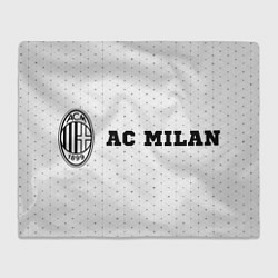 Плед AC Milan sport на светлом фоне по-горизонтали