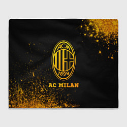 Плед AC Milan - gold gradient