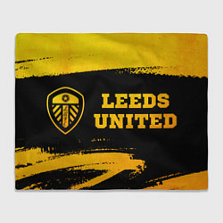 Плед Leeds United - gold gradient по-горизонтали