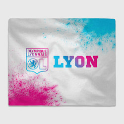 Плед Lyon neon gradient style по-горизонтали