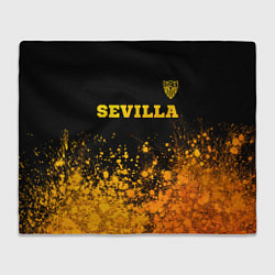 Плед флисовый Sevilla - gold gradient посередине, цвет: 3D-велсофт