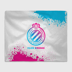 Плед Club Brugge neon gradient style