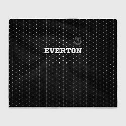 Плед Everton sport на темном фоне посередине