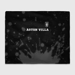 Плед Aston Villa sport на темном фоне посередине