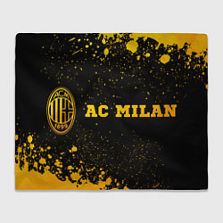 Плед AC Milan - gold gradient по-горизонтали