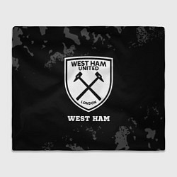 Плед West Ham sport на темном фоне
