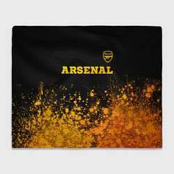 Плед Arsenal - gold gradient посередине