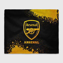 Плед флисовый Arsenal - gold gradient, цвет: 3D-велсофт