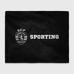 Плед Sporting sport на темном фоне по-горизонтали