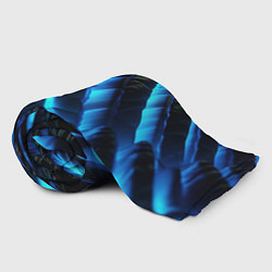 Плед флисовый Неоновая яркая геометрическая абстракция со светом, цвет: 3D-велсофт — фото 2