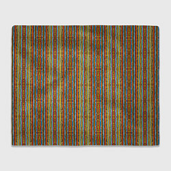 Плед флисовый Полосы в африканском стиле, цвет: 3D-велсофт