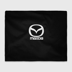 Плед Mazda logo white