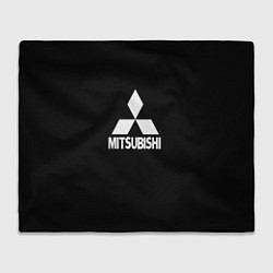 Плед Mitsubishi logo white