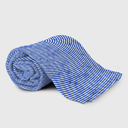 Плед флисовый Круг гипнотический синий, цвет: 3D-велсофт — фото 2