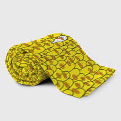 Плед флисовый Прикольные жёлтые утята, цвет: 3D-велсофт — фото 2