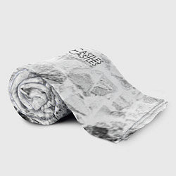 Плед флисовый Crystal Castles white graphite, цвет: 3D-велсофт — фото 2