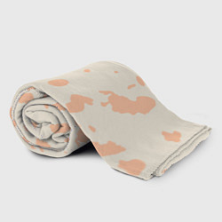 Плед флисовый Бежевый пятнистый паттерн, цвет: 3D-велсофт — фото 2