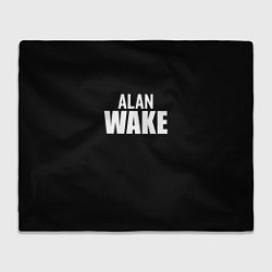 Плед Alan Wake white logo