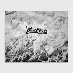 Плед Judas Priest white graphite