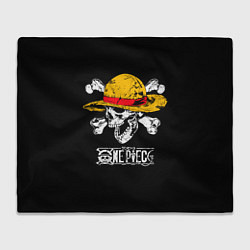Плед флисовый One piece - череп и кости, цвет: 3D-велсофт