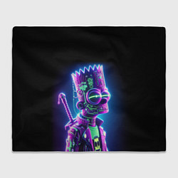 Плед Bart Simpson cyber ninja - neon glow