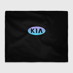 Плед KIA logo neon