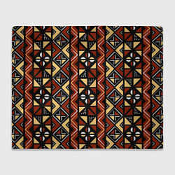 Плед флисовый Африканский мавританский орнамент, цвет: 3D-велсофт