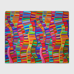 Плед флисовый Абстрактная полноцветная живопись, цвет: 3D-велсофт