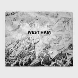 Плед West Ham white graphite