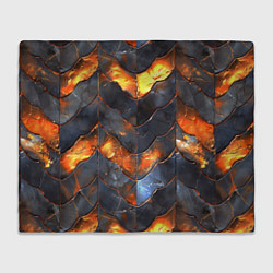 Плед флисовый Чешуя в огне, цвет: 3D-велсофт