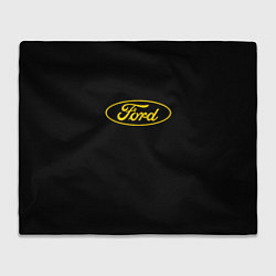 Плед Ford logo yellow