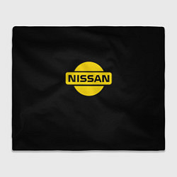 Плед Nissan yellow logo