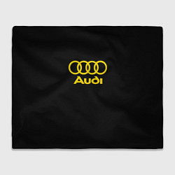 Плед Audi logo yellow