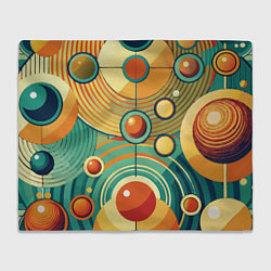 Плед флисовый Схема центра вселенной, цвет: 3D-велсофт
