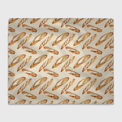 Плед флисовый The baguette pattern, цвет: 3D-велсофт