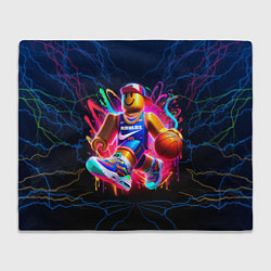 Плед флисовый Roblox баскетболист, цвет: 3D-велсофт