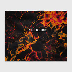 Плед флисовый Date A Live red lava, цвет: 3D-велсофт