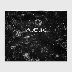 Плед флисовый AEK Athens black ice, цвет: 3D-велсофт