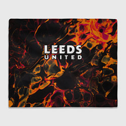 Плед Leeds United red lava