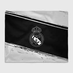 Плед Реал мадрид белое лого