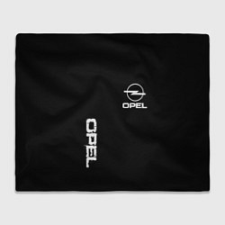 Плед Opel white logo