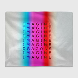 Плед Imagine Dragons neon rock