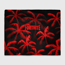 Плед Fortnite tropic red