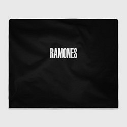 Плед Ramones white logo