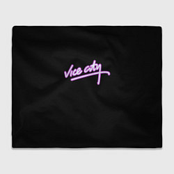 Плед Vice city logo neon