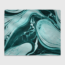 Плед Бирюзовый мрамор