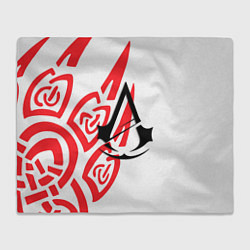 Плед флисовый Assassins Creed wild, цвет: 3D-велсофт